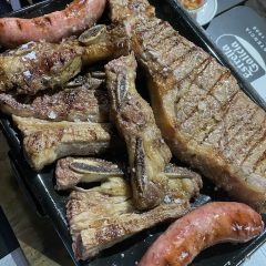 Asado de tira entrecot y chorizo