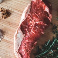 Bife de chorizo argentino, centro del chuletero, 450 g